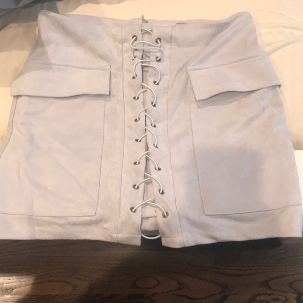 Lace up skirt